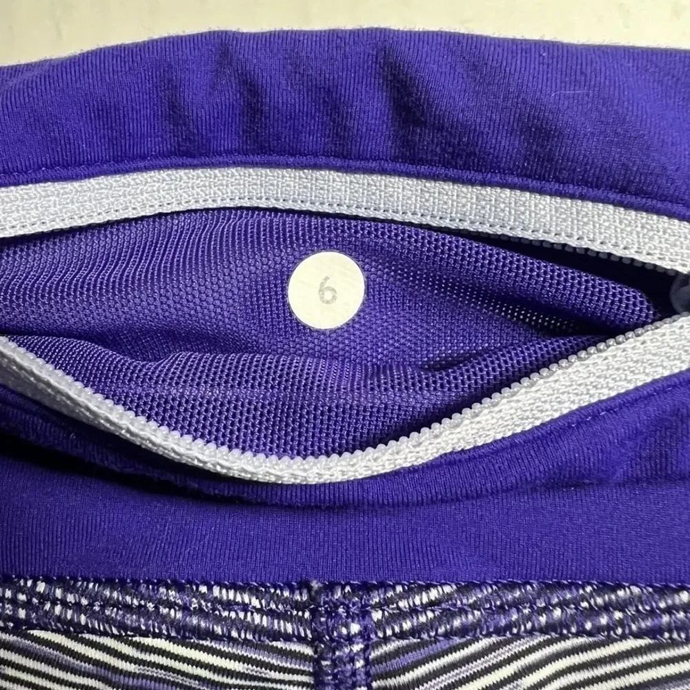 Lululemon Inspire Crop II Wee Are From Space Bruised Berry Capri Legging Size 6